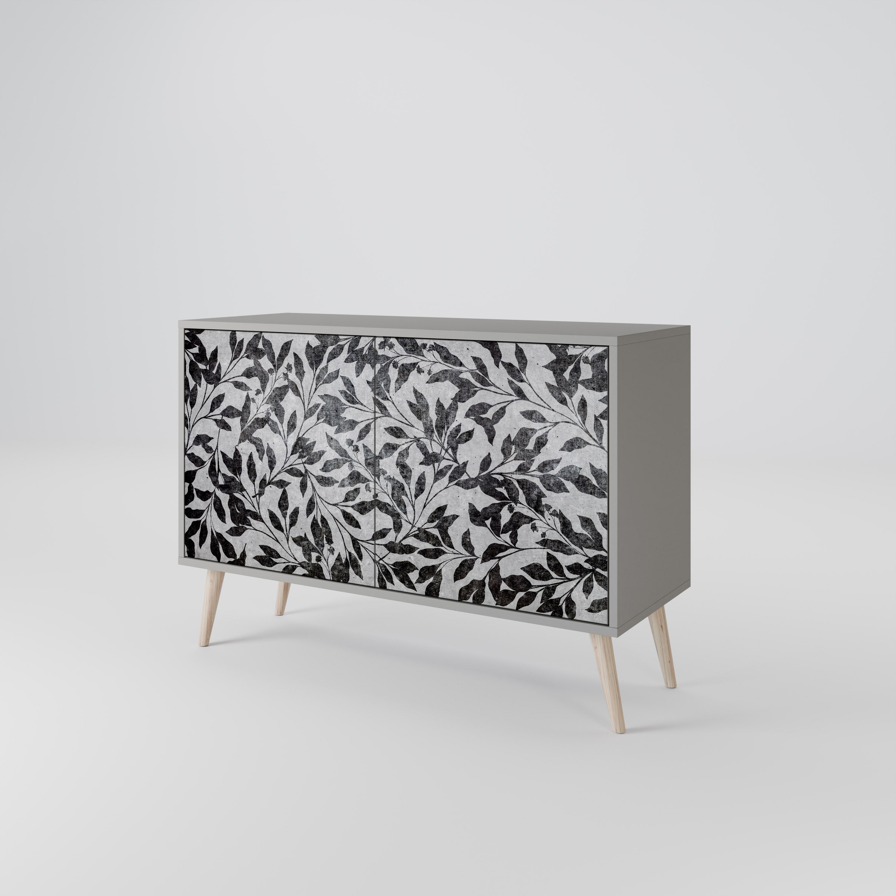 CHARCOAL SPROUT Sideboard mit 2 Türen in Grau