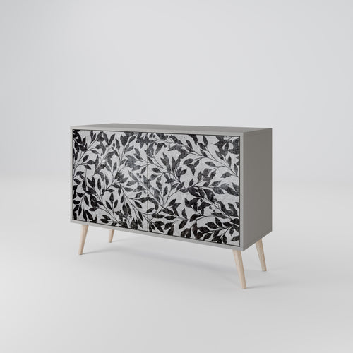CHARCOAL SPROUT Sideboard mit 2 Türen in Grau
