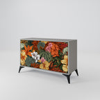 RADIANT FLORA Sideboard mit 2 Türen in Grau