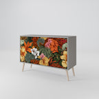 RADIANT FLORA Sideboard mit 2 Türen in Grau