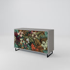 BOTANICAL EMERGENCE Sideboard mit 2 Türen in Grau