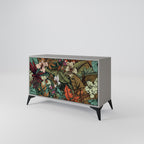 BOTANICAL EMERGENCE Sideboard mit 2 Türen in Grau