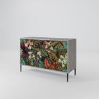 BOTANICAL EMERGENCE Sideboard mit 2 Türen in Grau