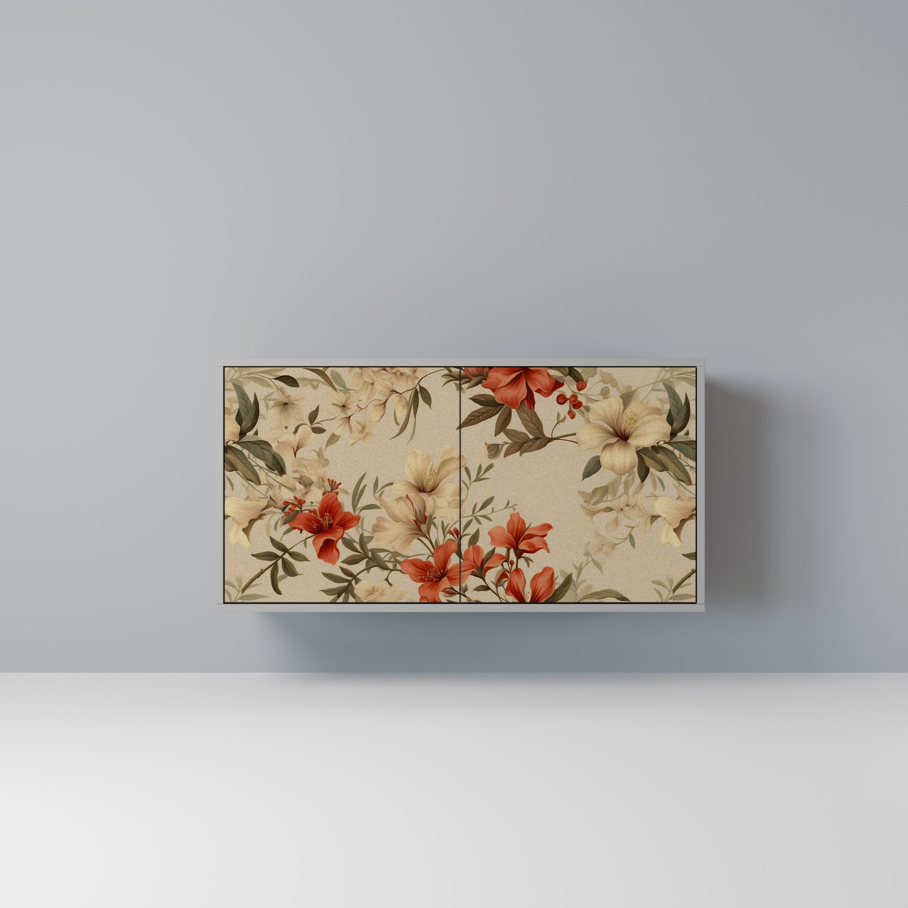 BLOOMING HARMONY Sideboard mit 2 Türen in Grau