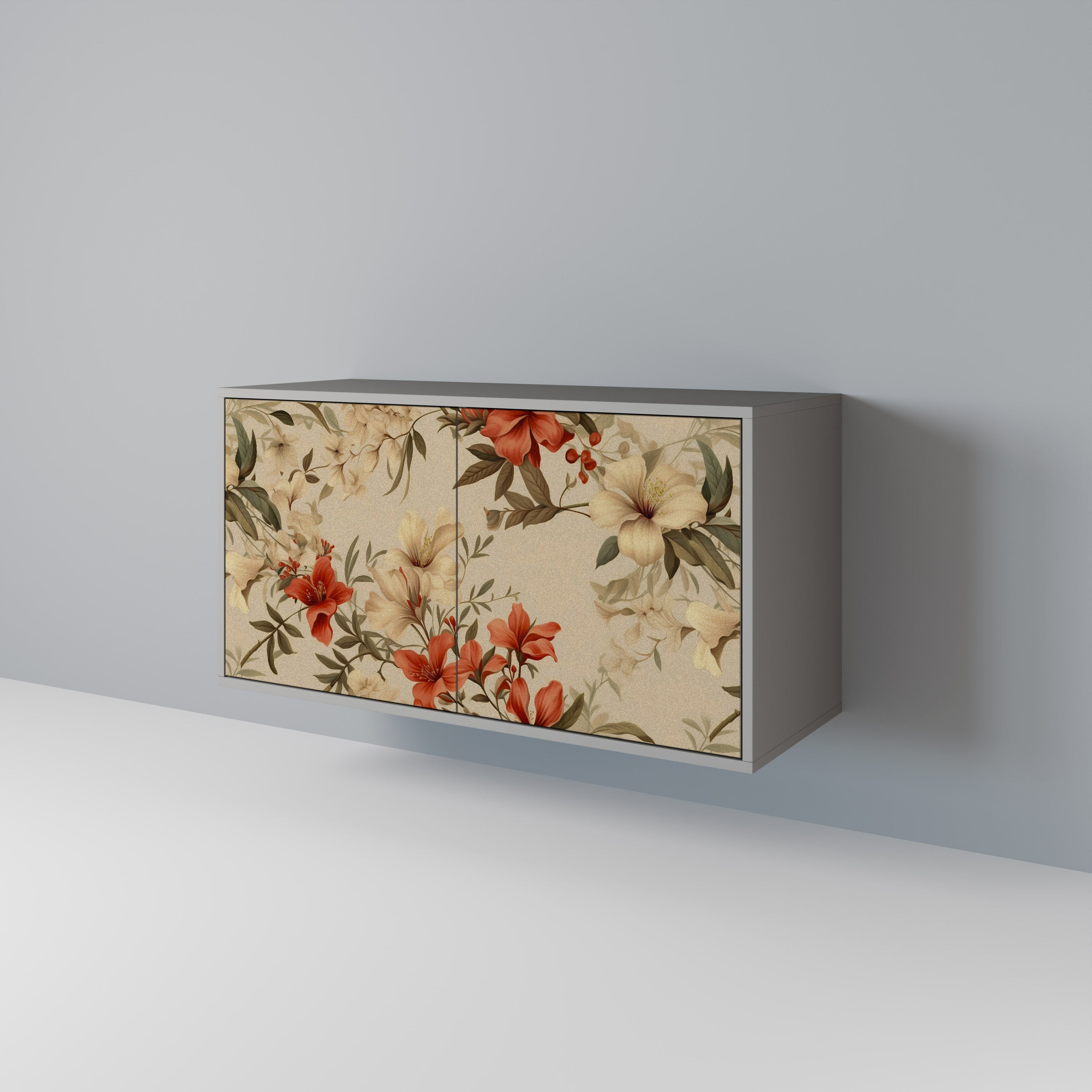 BLOOMING HARMONY Sideboard mit 2 Türen in Grau