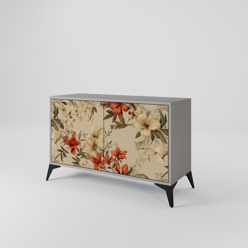 BLOOMING HARMONY Sideboard mit 2 Türen in Grau