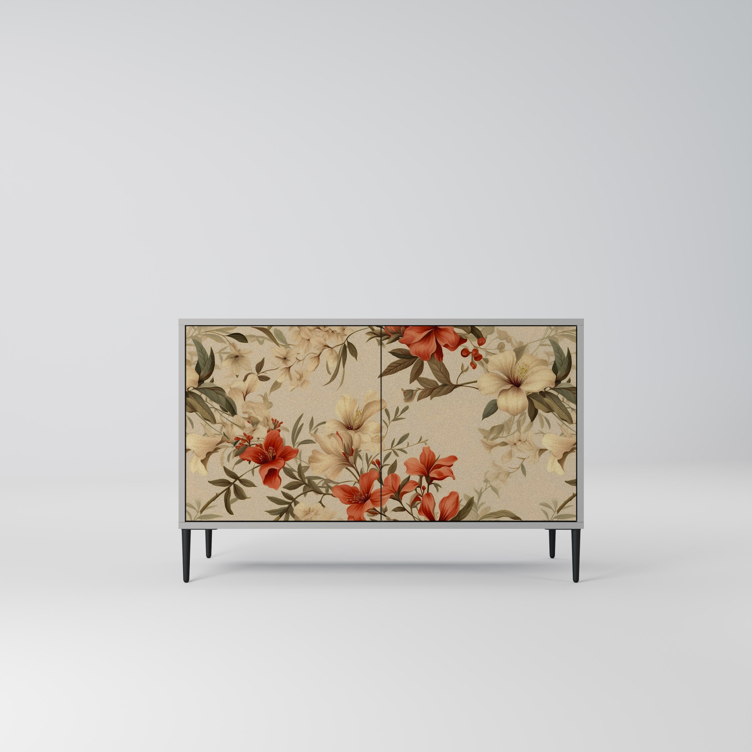 BLOOMING HARMONY Sideboard mit 2 Türen in Grau