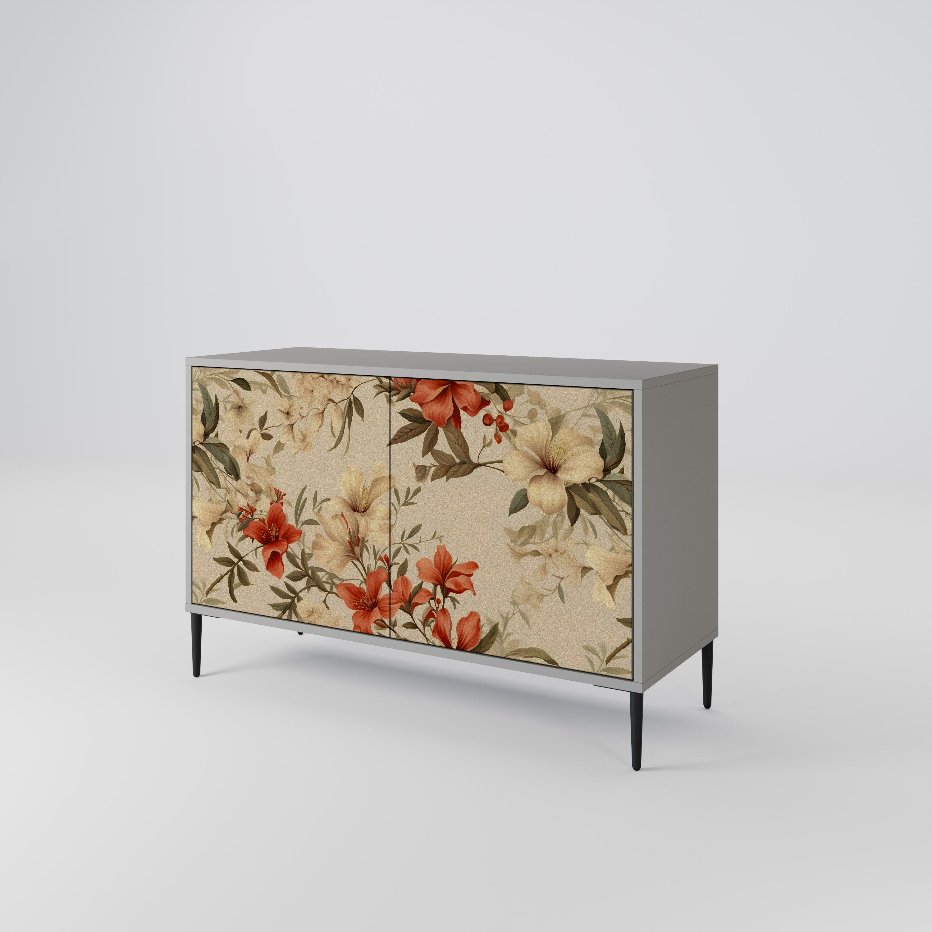 BLOOMING HARMONY Sideboard mit 2 Türen in Grau