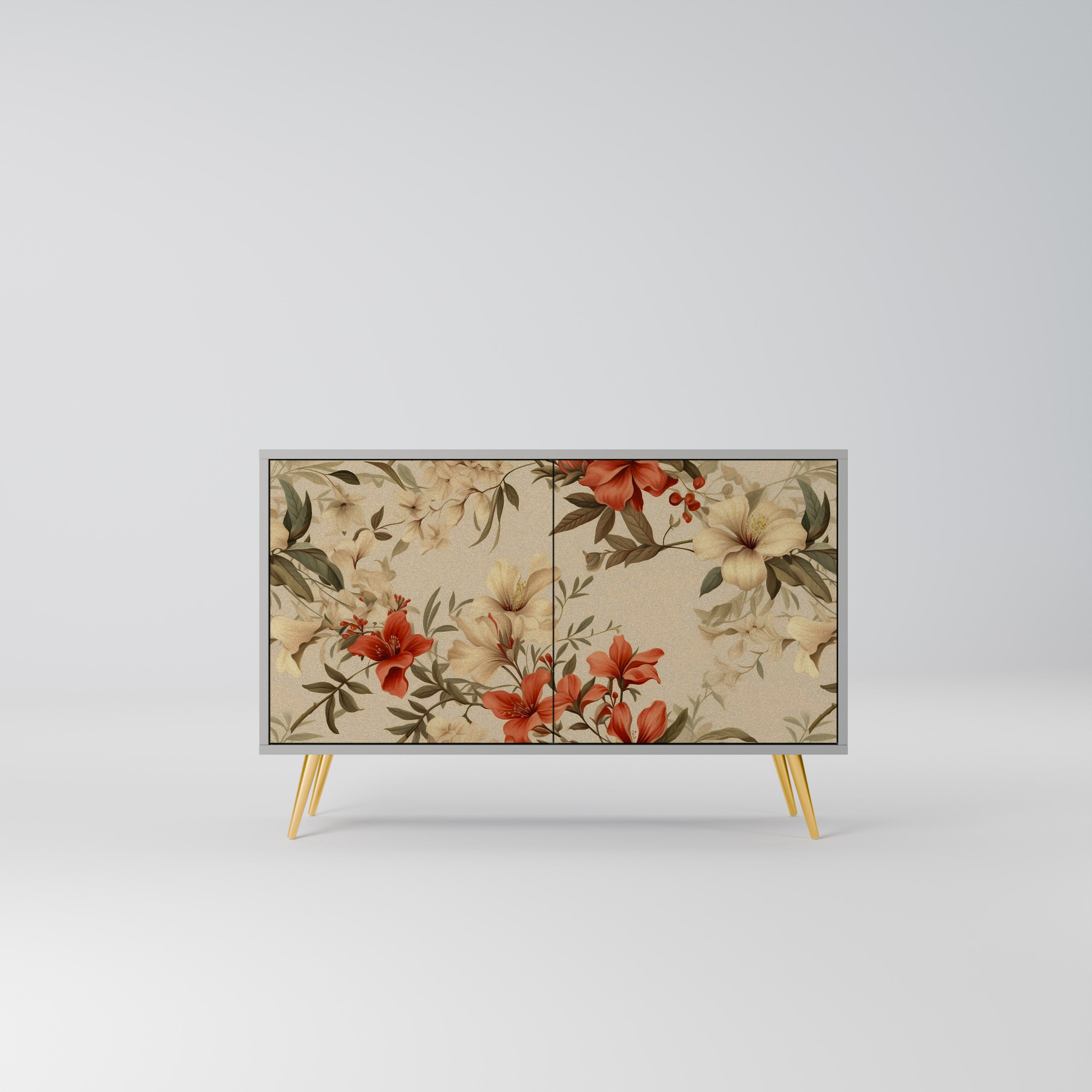 BLOOMING HARMONY Sideboard mit 2 Türen in Grau