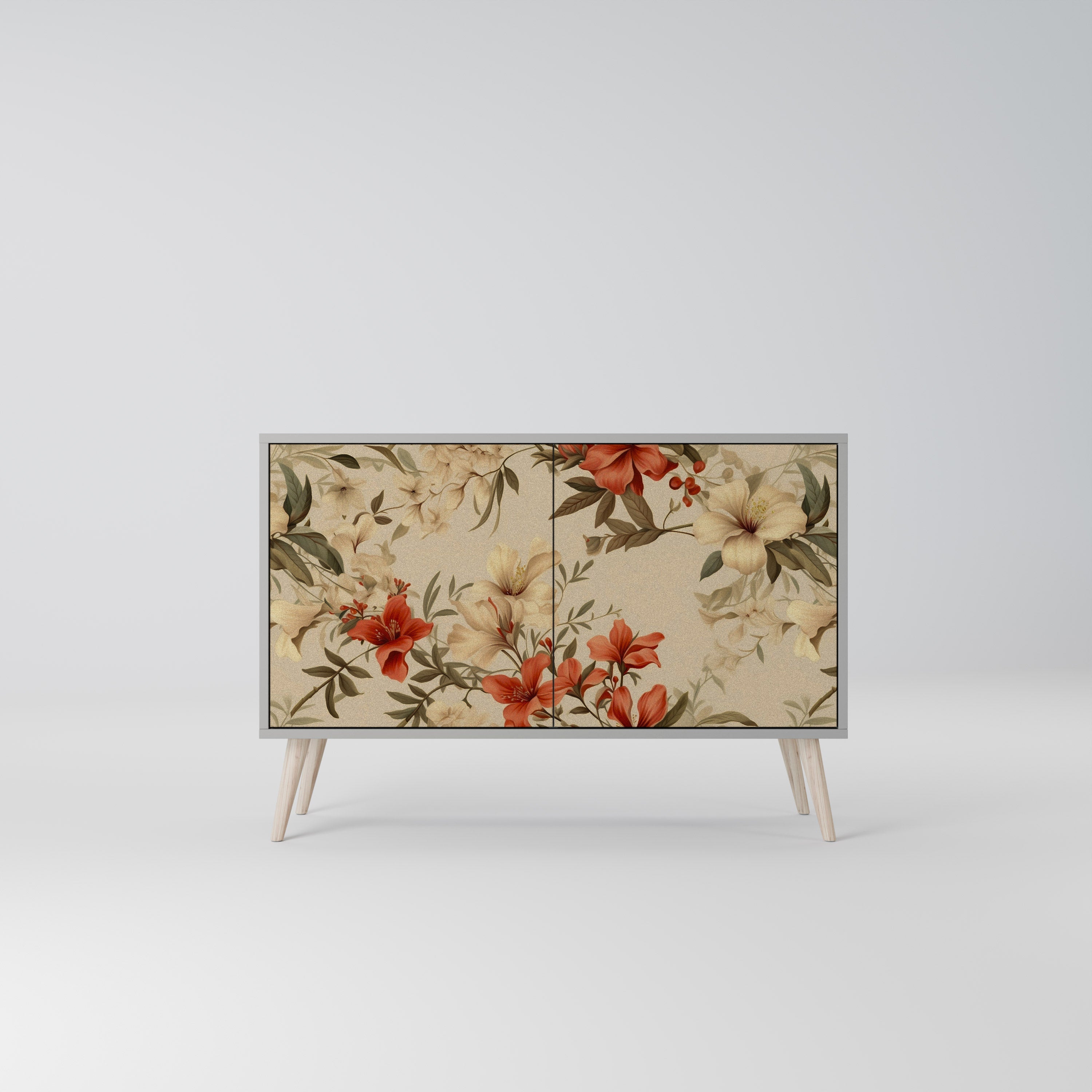 BLOOMING HARMONY Sideboard mit 2 Türen in Grau