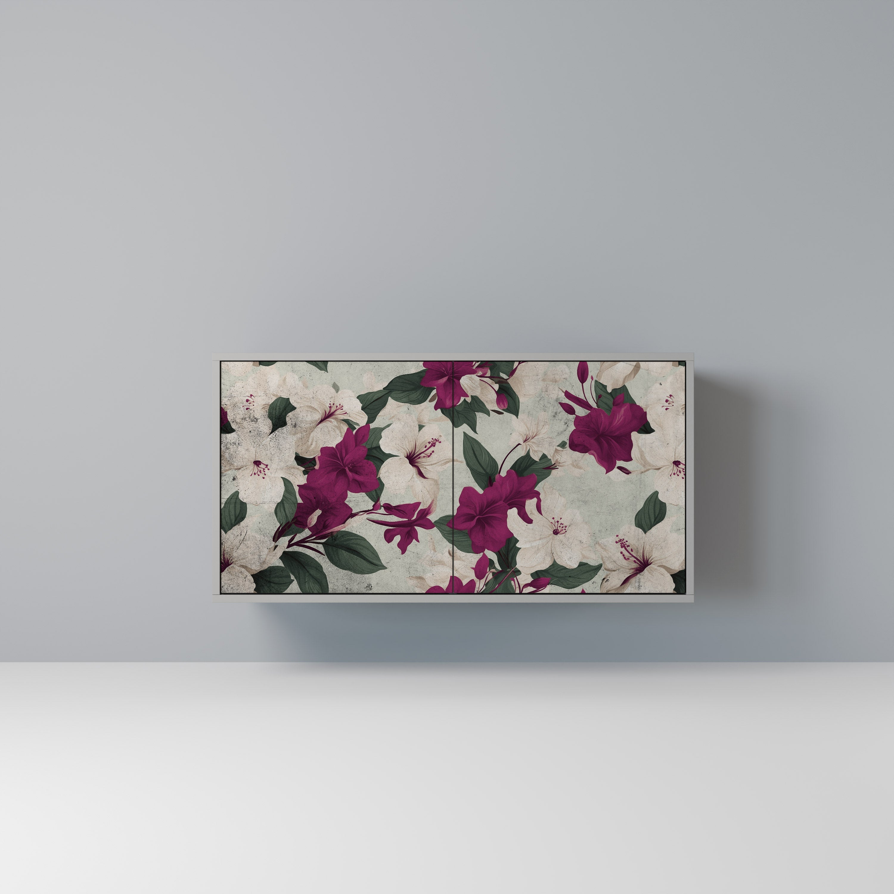 FLOWERET DREAM Sideboard mit 2 Türen in Grau