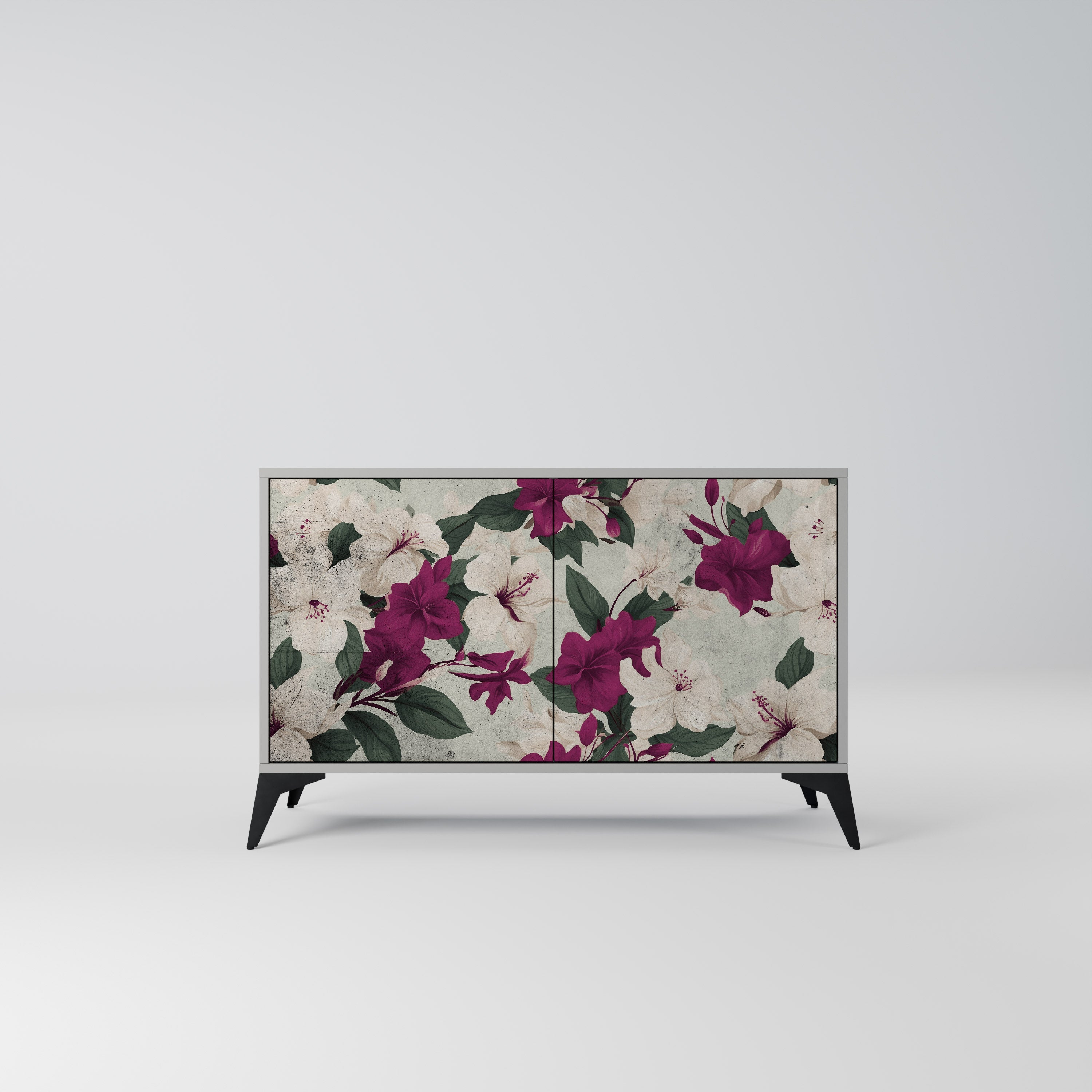 FLOWERET DREAM Sideboard mit 2 Türen in Grau