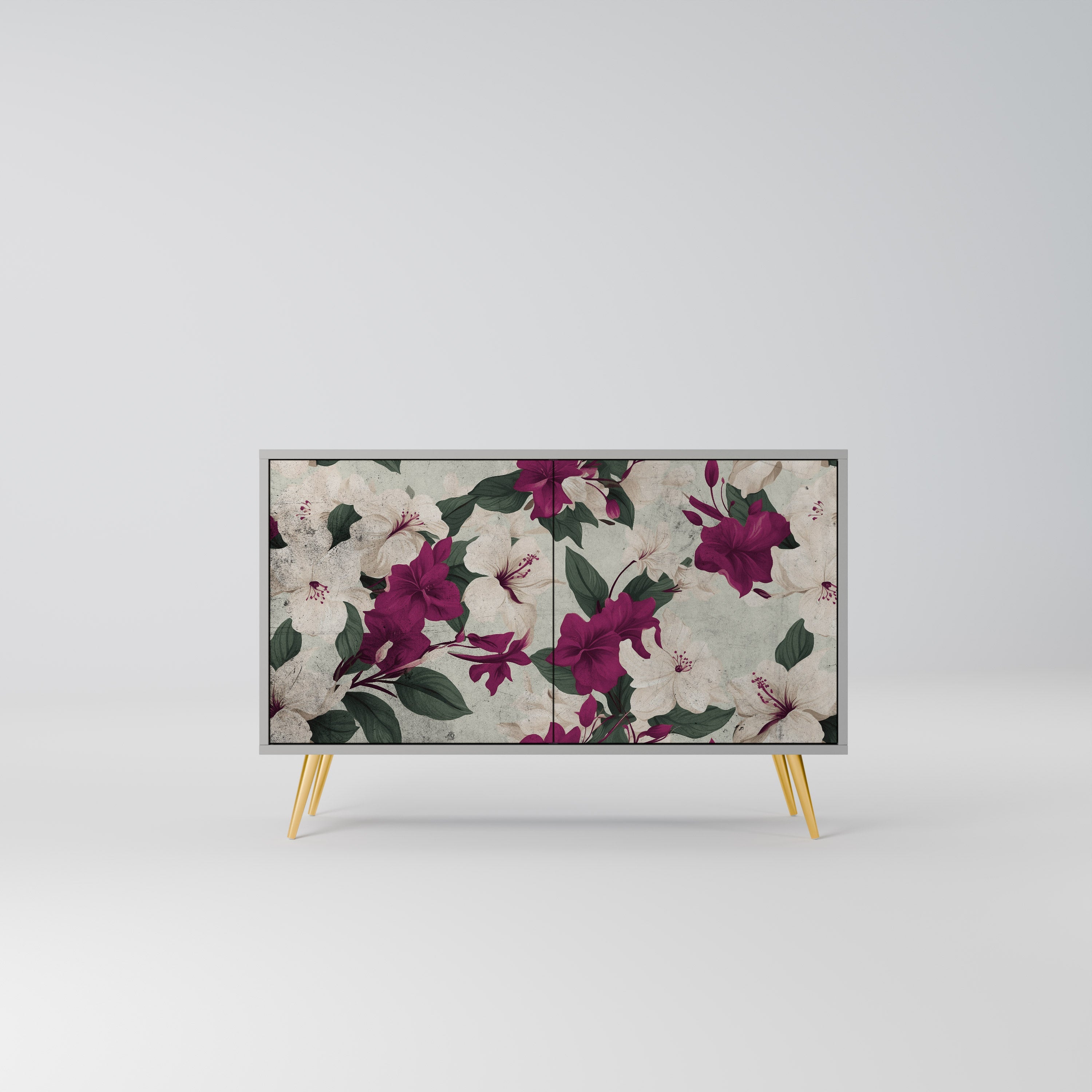 FLOWERET DREAM Sideboard mit 2 Türen in Grau