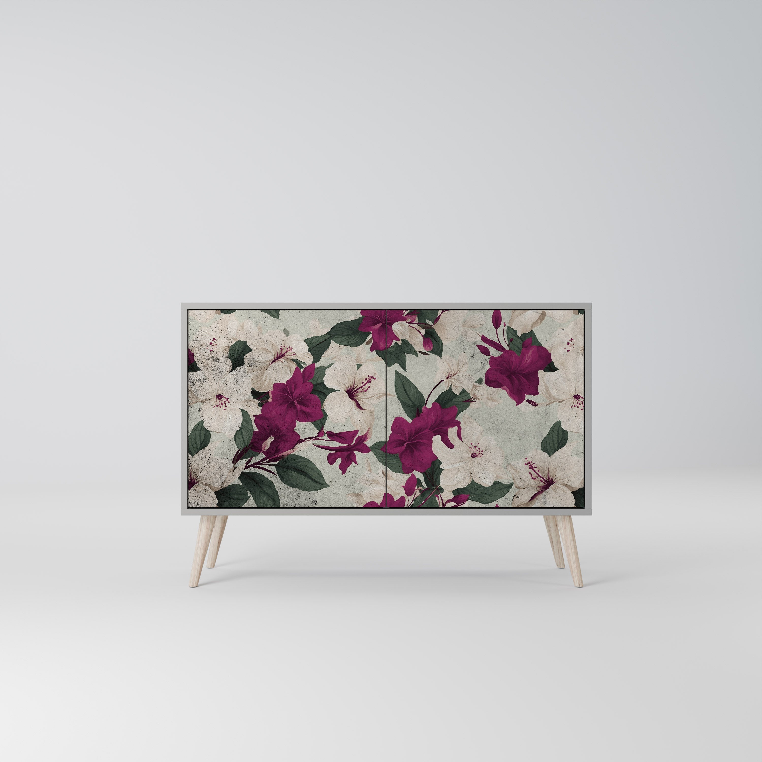 FLOWERET DREAM Sideboard mit 2 Türen in Grau
