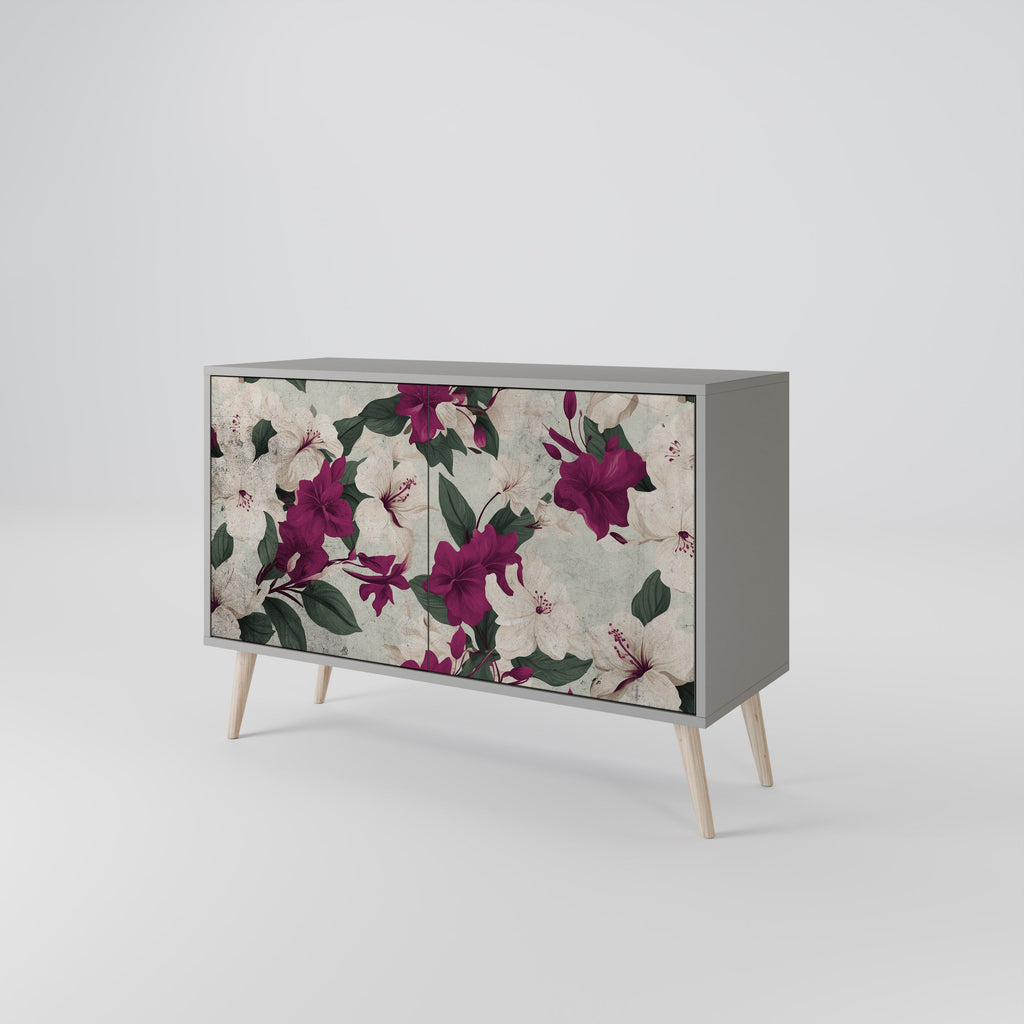 FLOWERET DREAM Sideboard mit 2 Türen in Grau