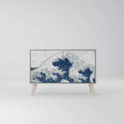 THE GREAT WAVE AT KANAGAWA 2-türiges Sideboard