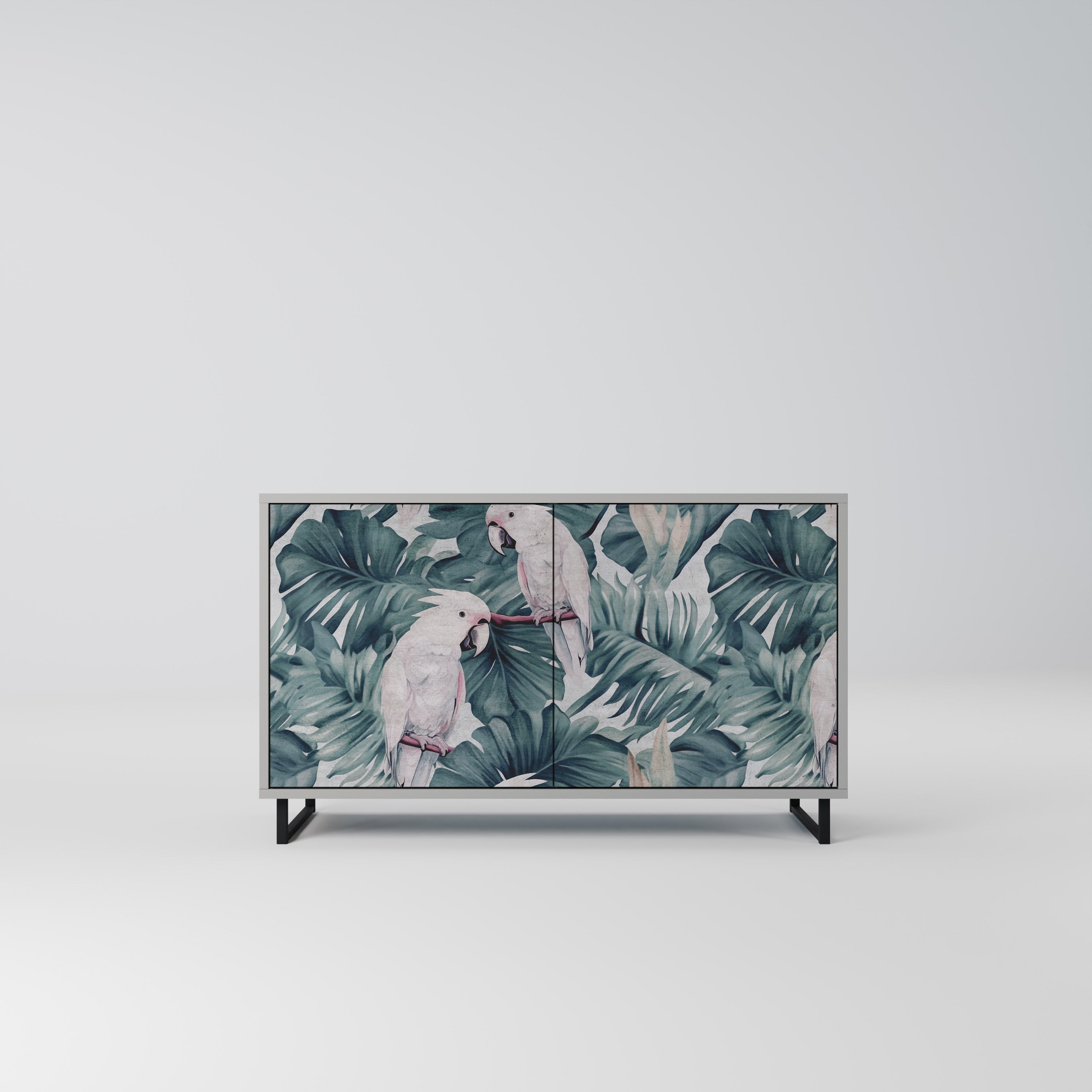 POPINJAY LOOK Sideboard mit 2 Türen in Grau