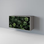 SUCCULENT JUNGLE Sideboard mit 2 Türen in Grau