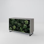 SUCCULENT JUNGLE Sideboard mit 2 Türen in Grau