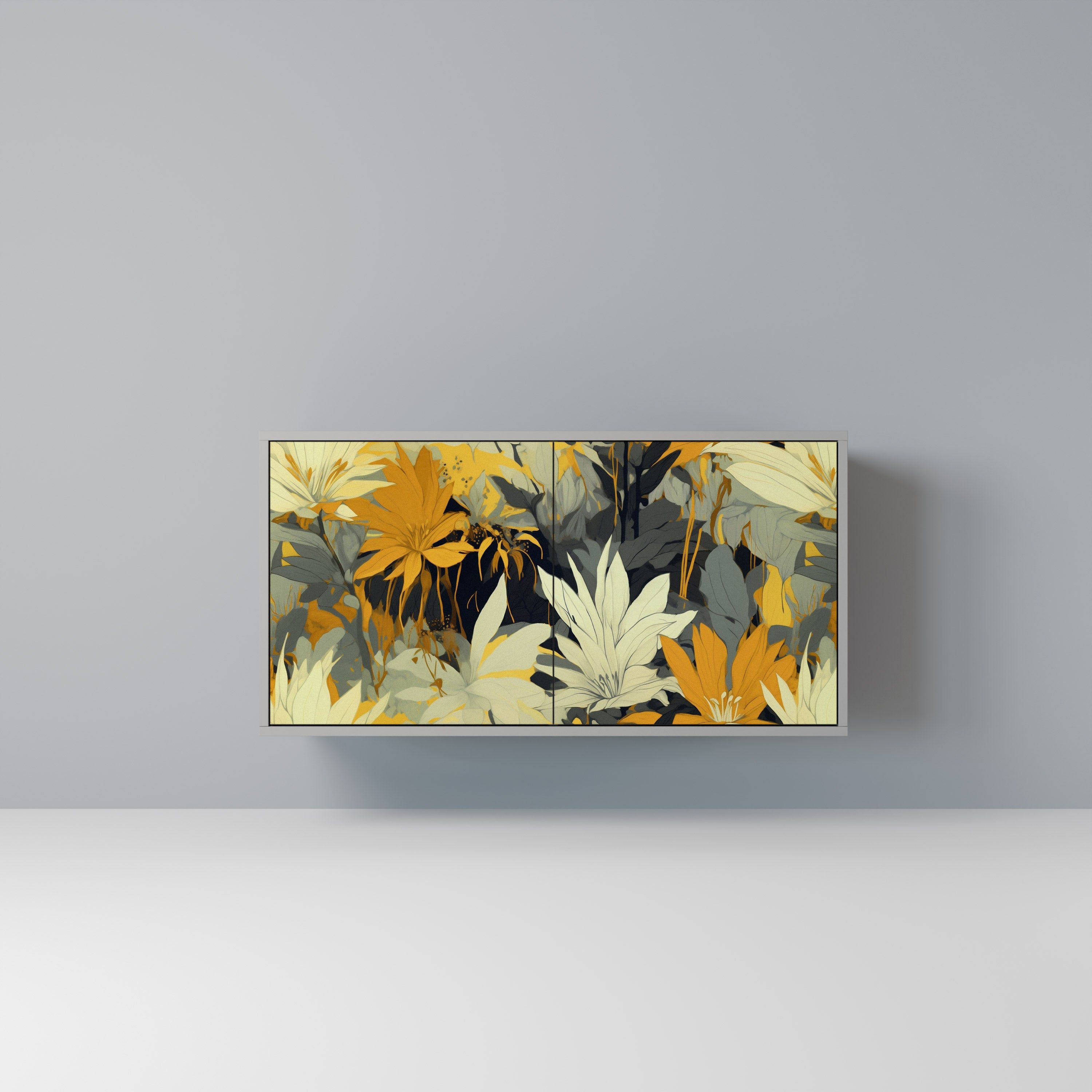 SUNKISSED LILY Sideboard mit 2 Türen in Grau