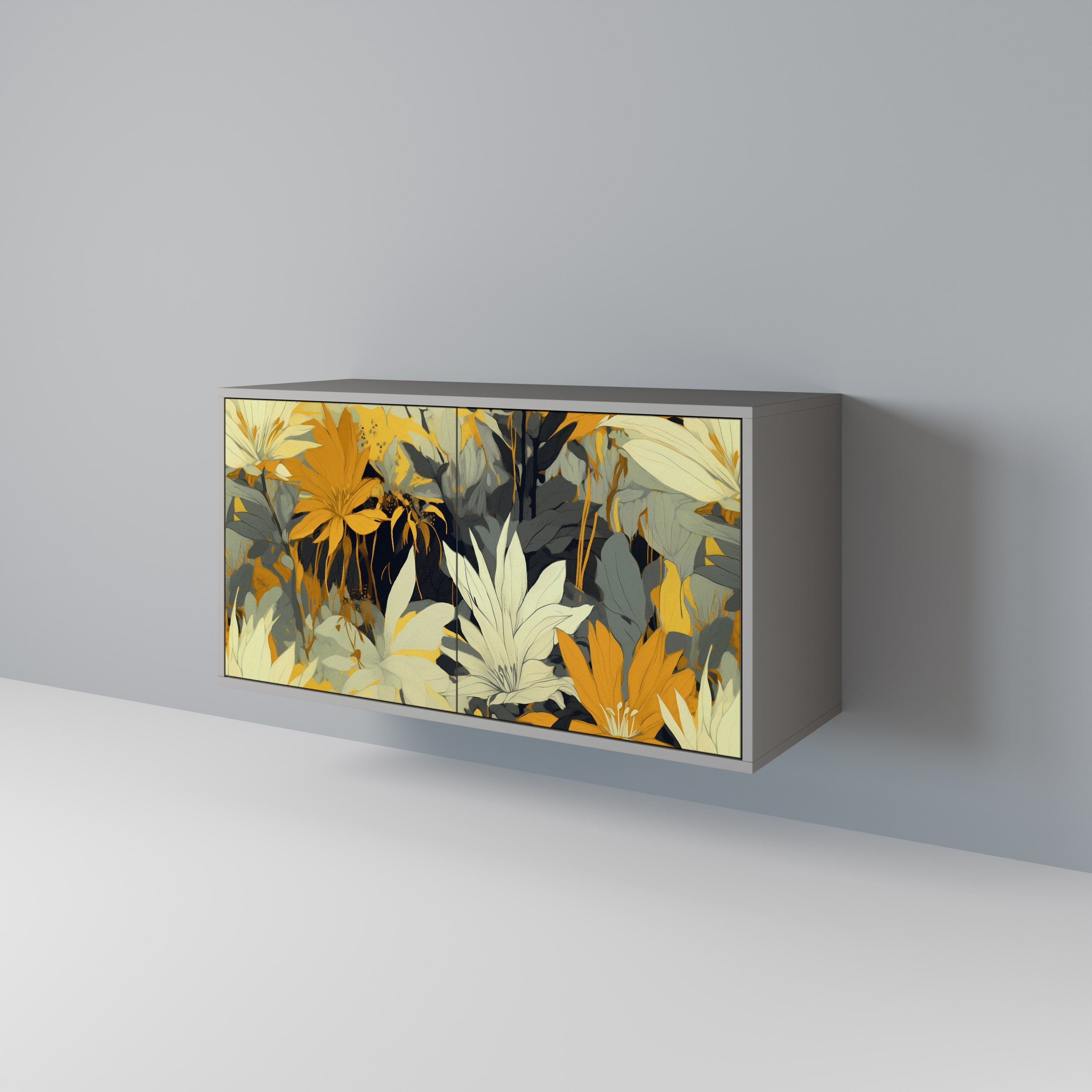 SUNKISSED LILY Sideboard mit 2 Türen in Grau