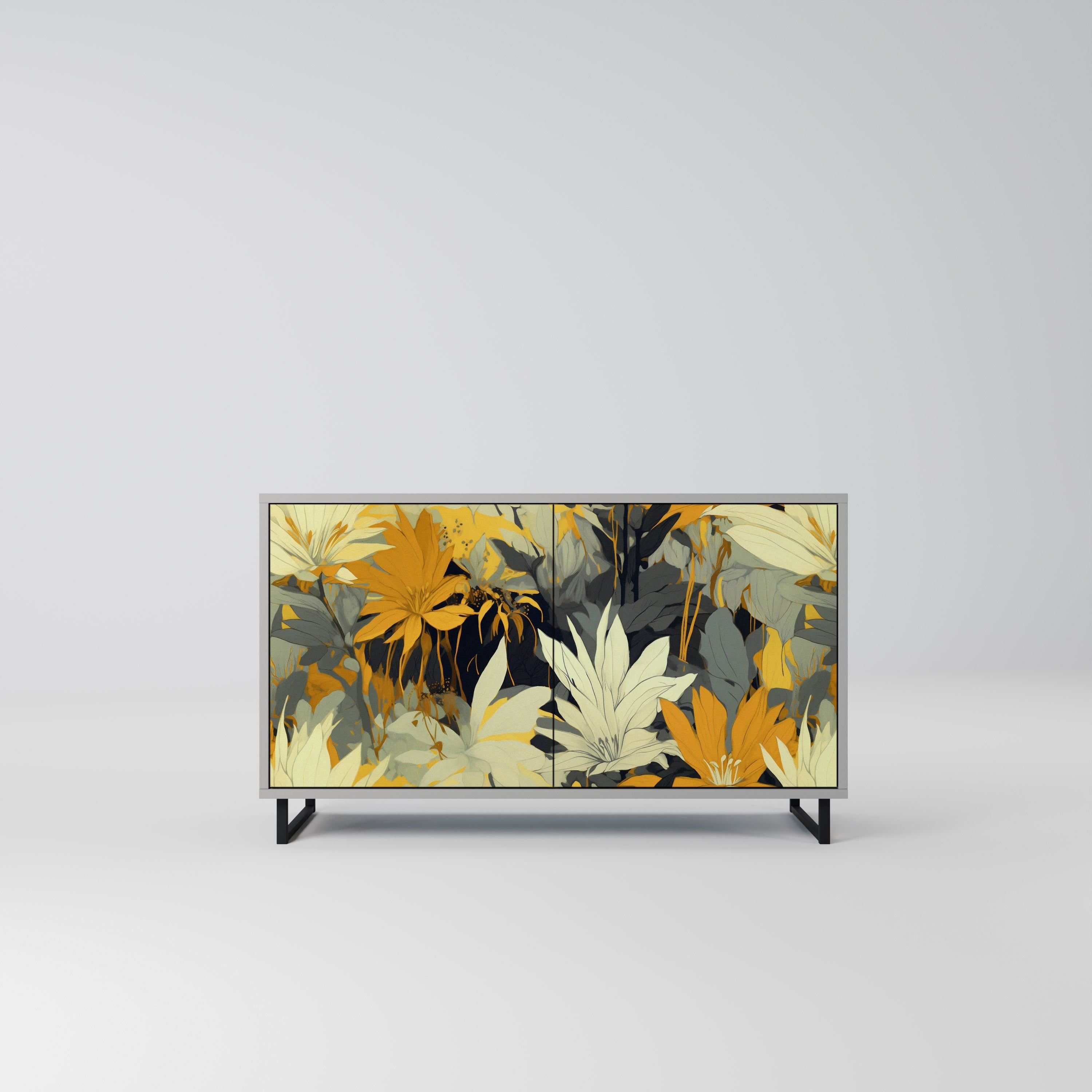 SUNKISSED LILY Sideboard mit 2 Türen in Grau