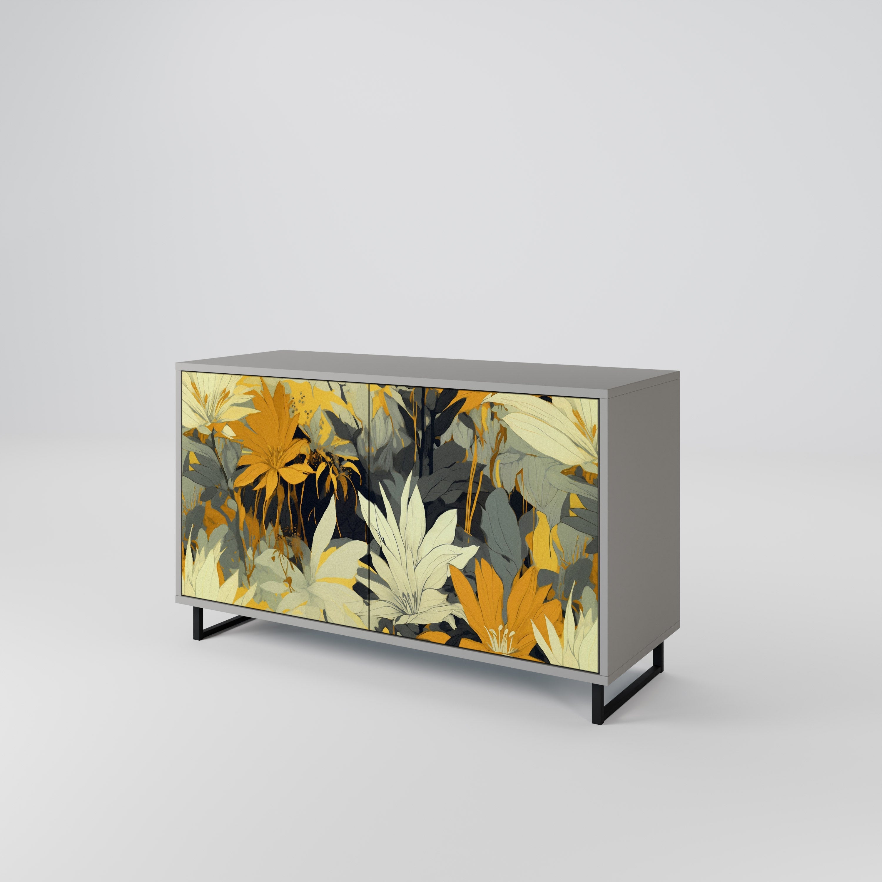 SUNKISSED LILY Sideboard mit 2 Türen in Grau