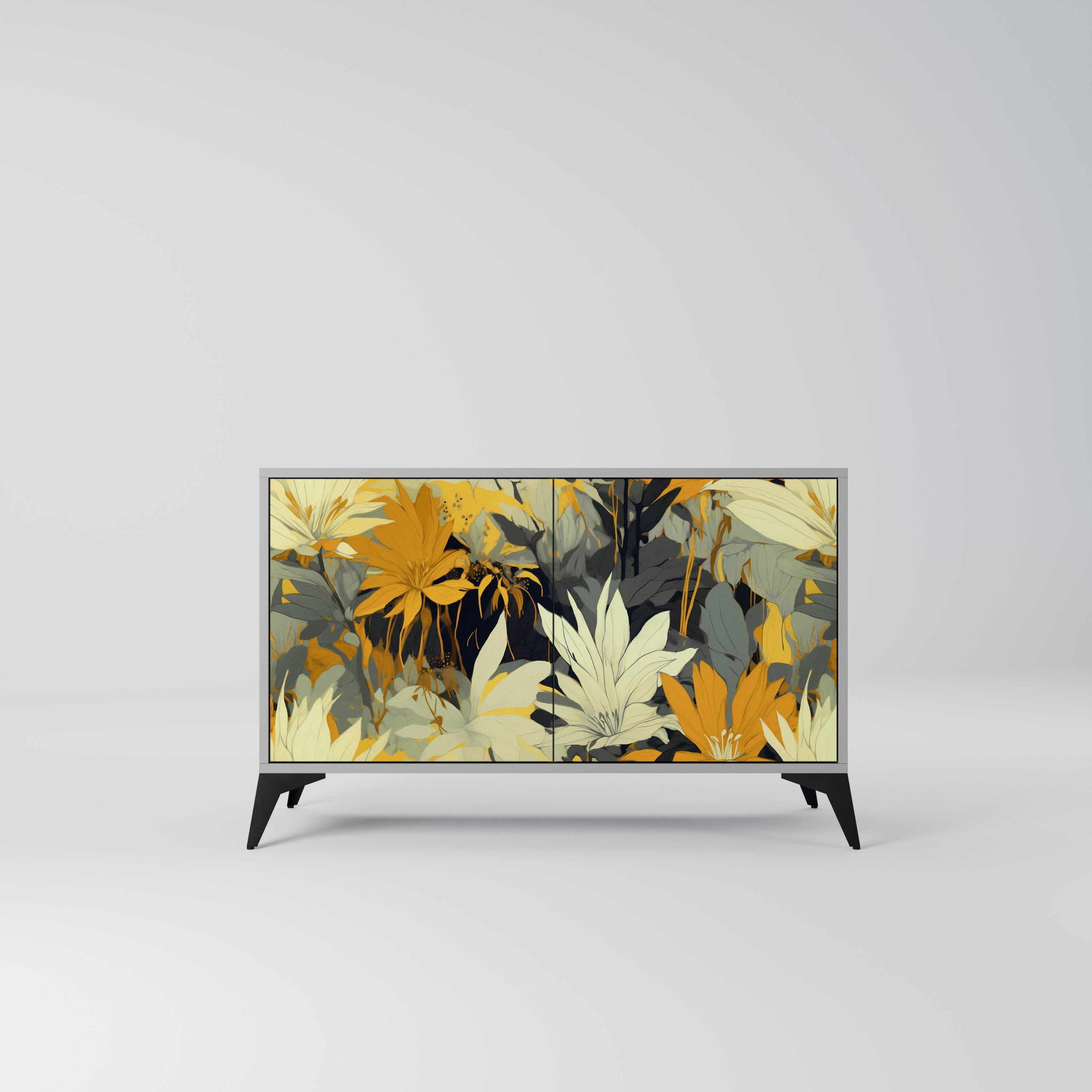 SUNKISSED LILY Sideboard mit 2 Türen in Grau
