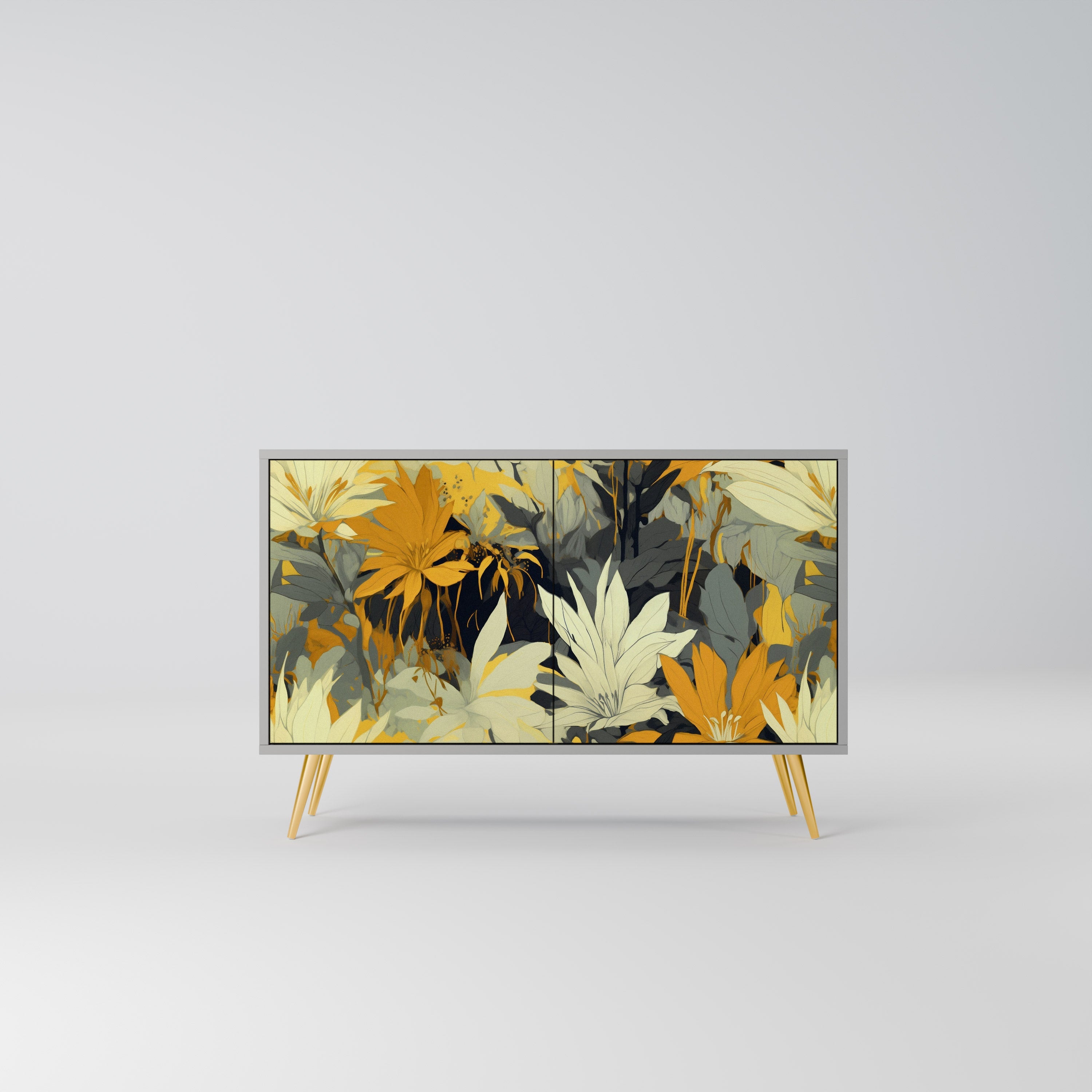 SUNKISSED LILY Sideboard mit 2 Türen in Grau