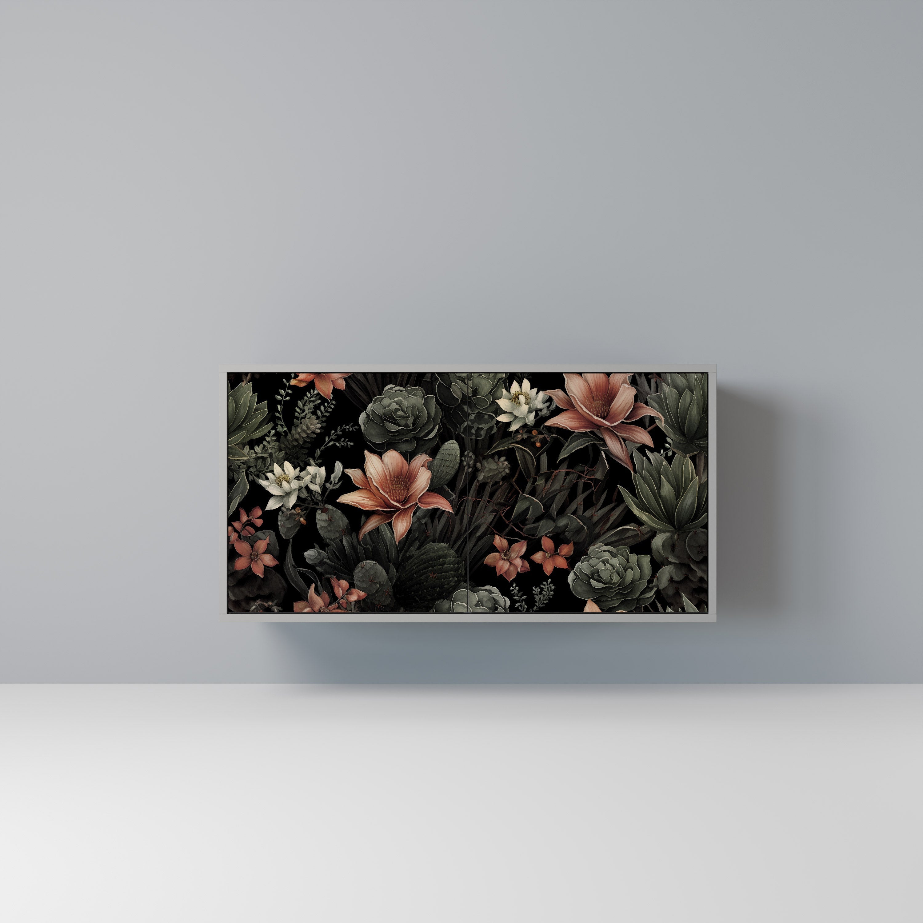 SECRET VERDURE Sideboard mit 2 Türen in Grau