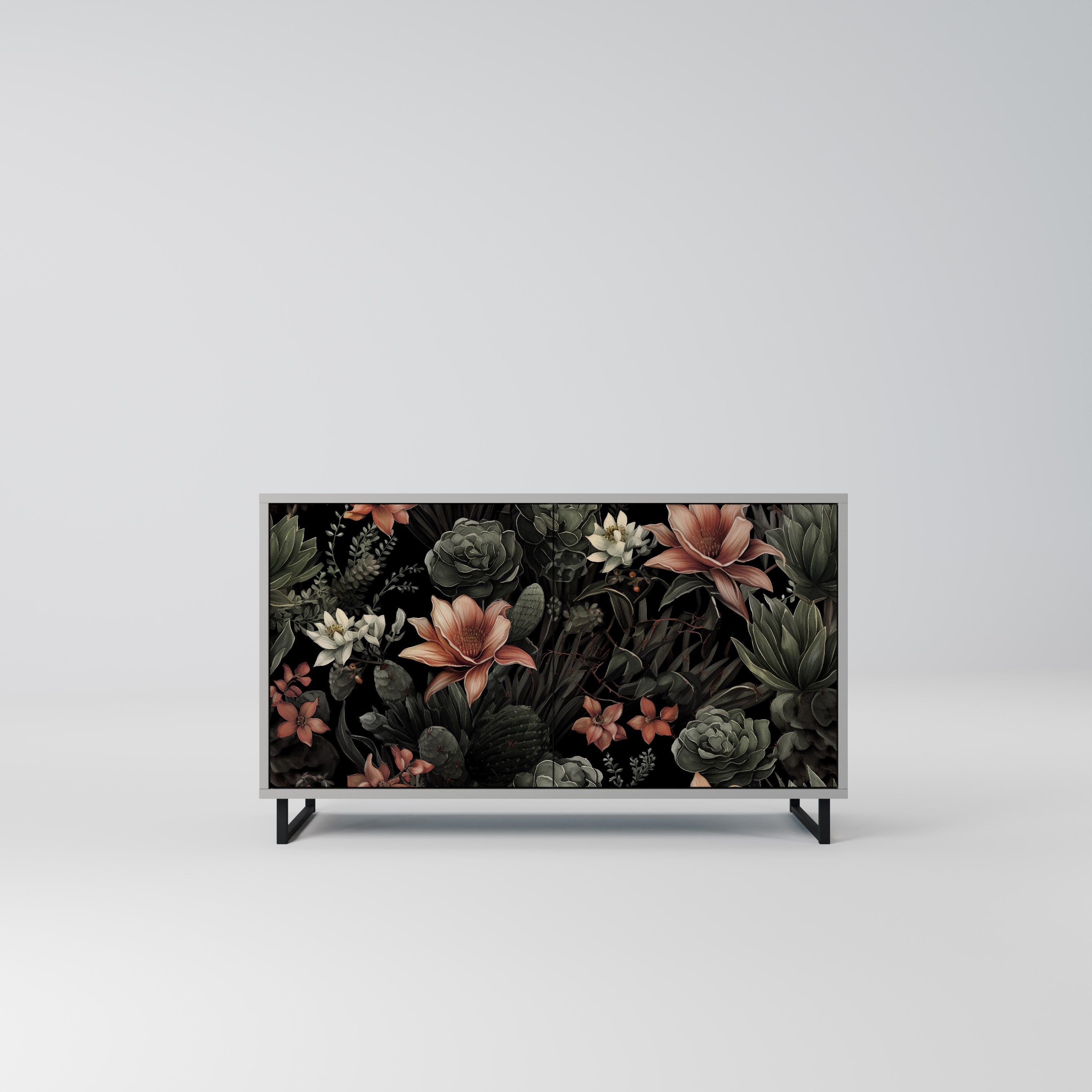 SECRET VERDURE Sideboard mit 2 Türen in Grau