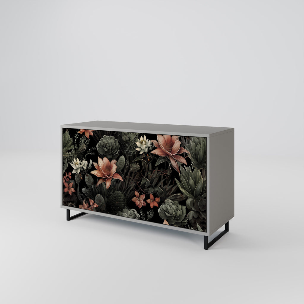 SECRET VERDURE Sideboard mit 2 Türen in Grau