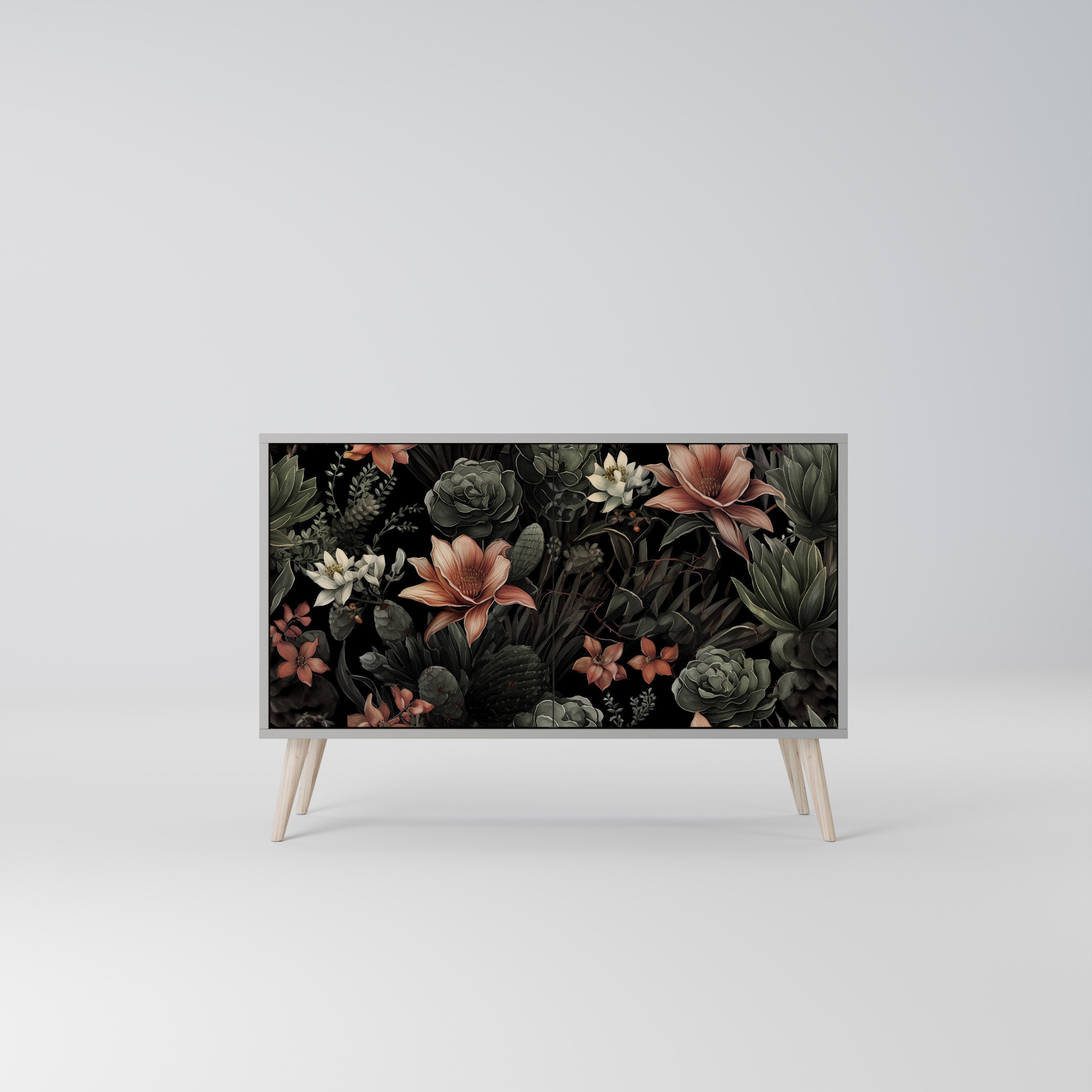 SECRET VERDURE Sideboard mit 2 Türen in Grau
