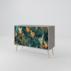 FLORAL SERENITY Sideboard mit 2 Türen in Grau