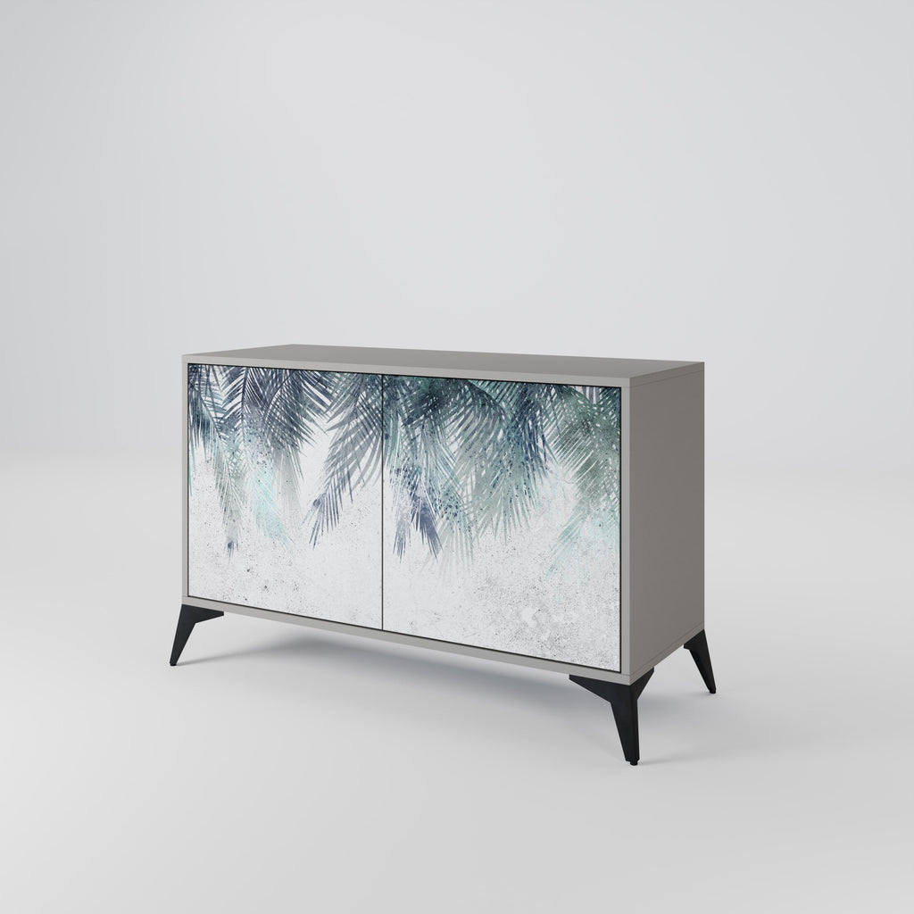 PALM VEIL Sideboard mit 2 Türen in Grau