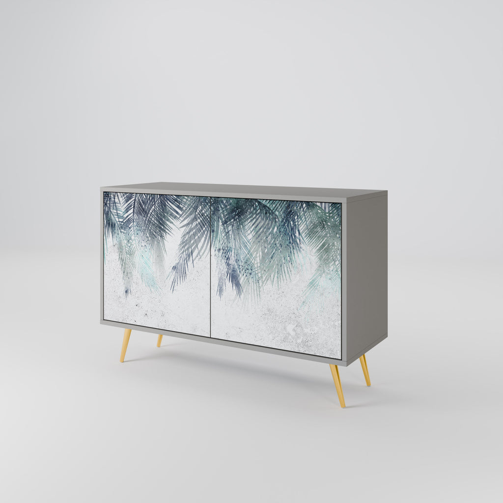 PALM VEIL Sideboard mit 2 Türen in Grau