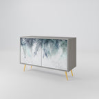 PALM VEIL Sideboard mit 2 Türen in Grau