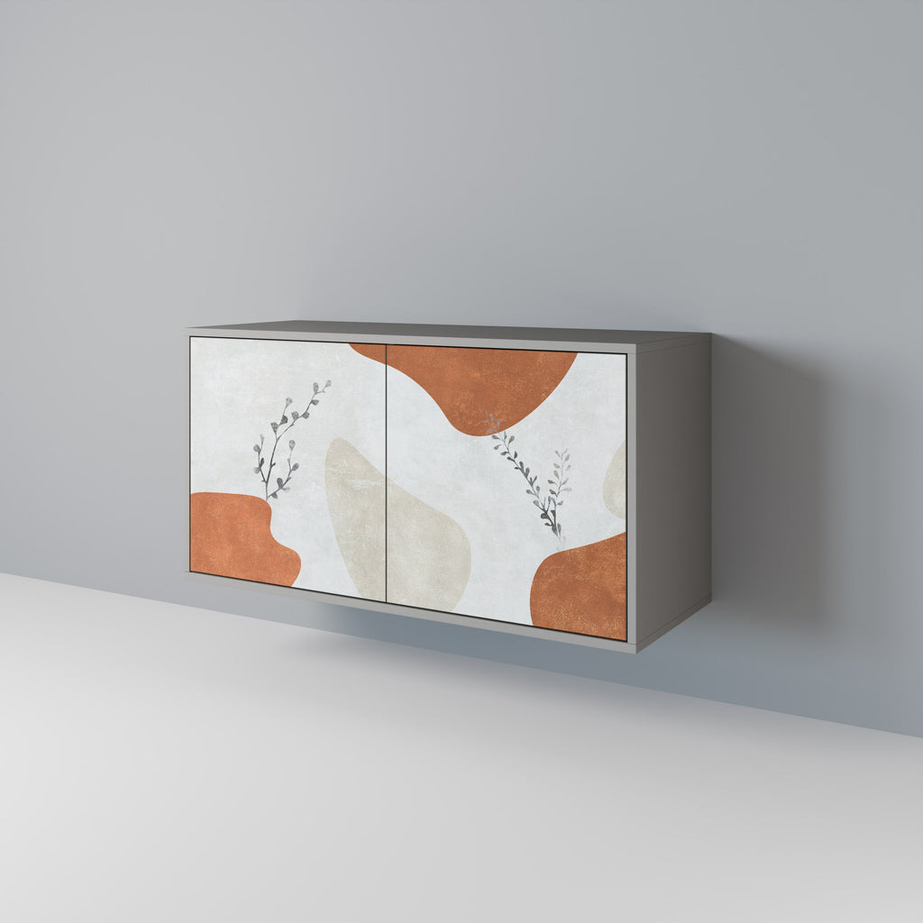 TRANQUIL TWIG Sideboard mit 2 Türen in Grau