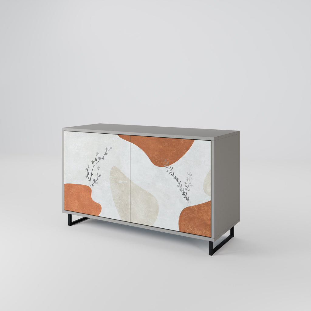 TRANQUIL TWIG Sideboard mit 2 Türen in Grau