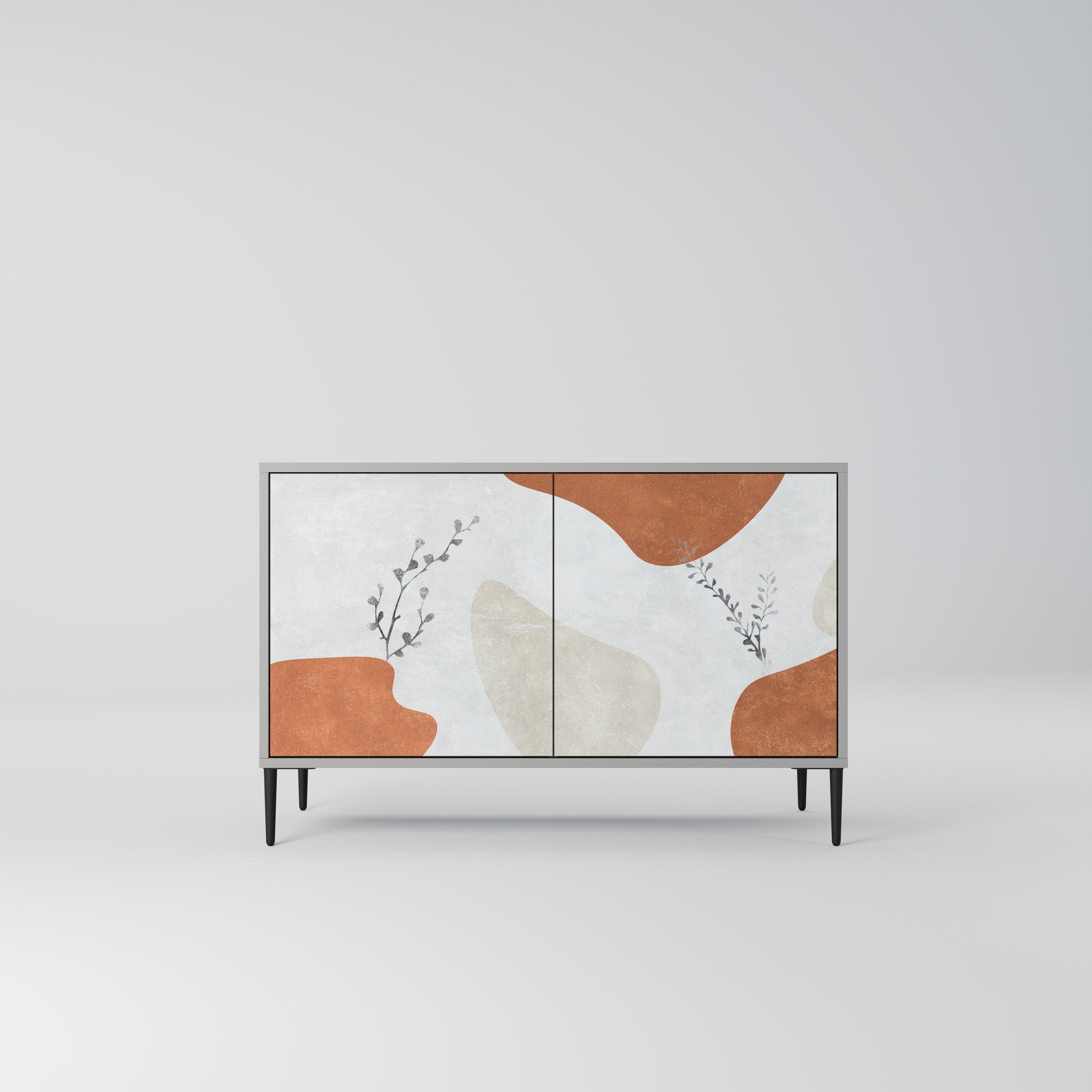 TRANQUIL TWIG Sideboard mit 2 Türen in Grau