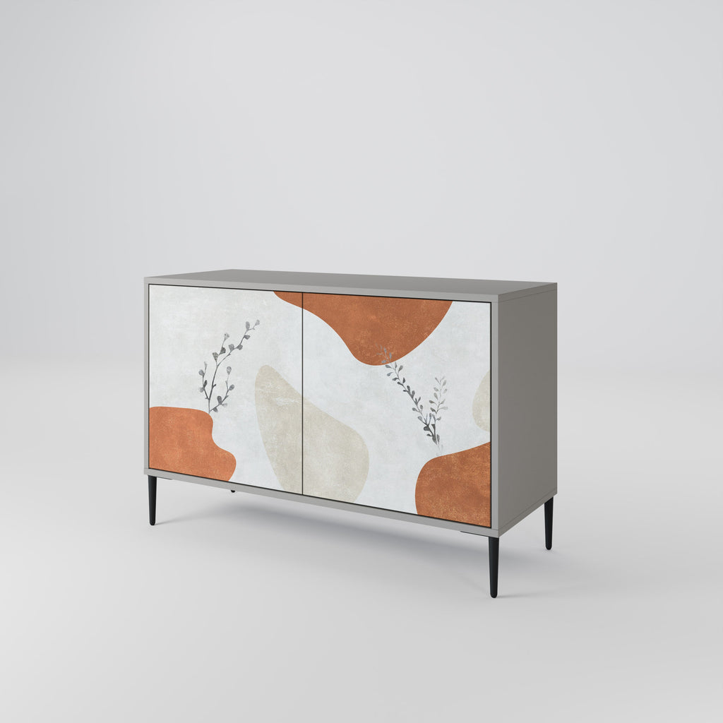 TRANQUIL TWIG Sideboard mit 2 Türen in Grau