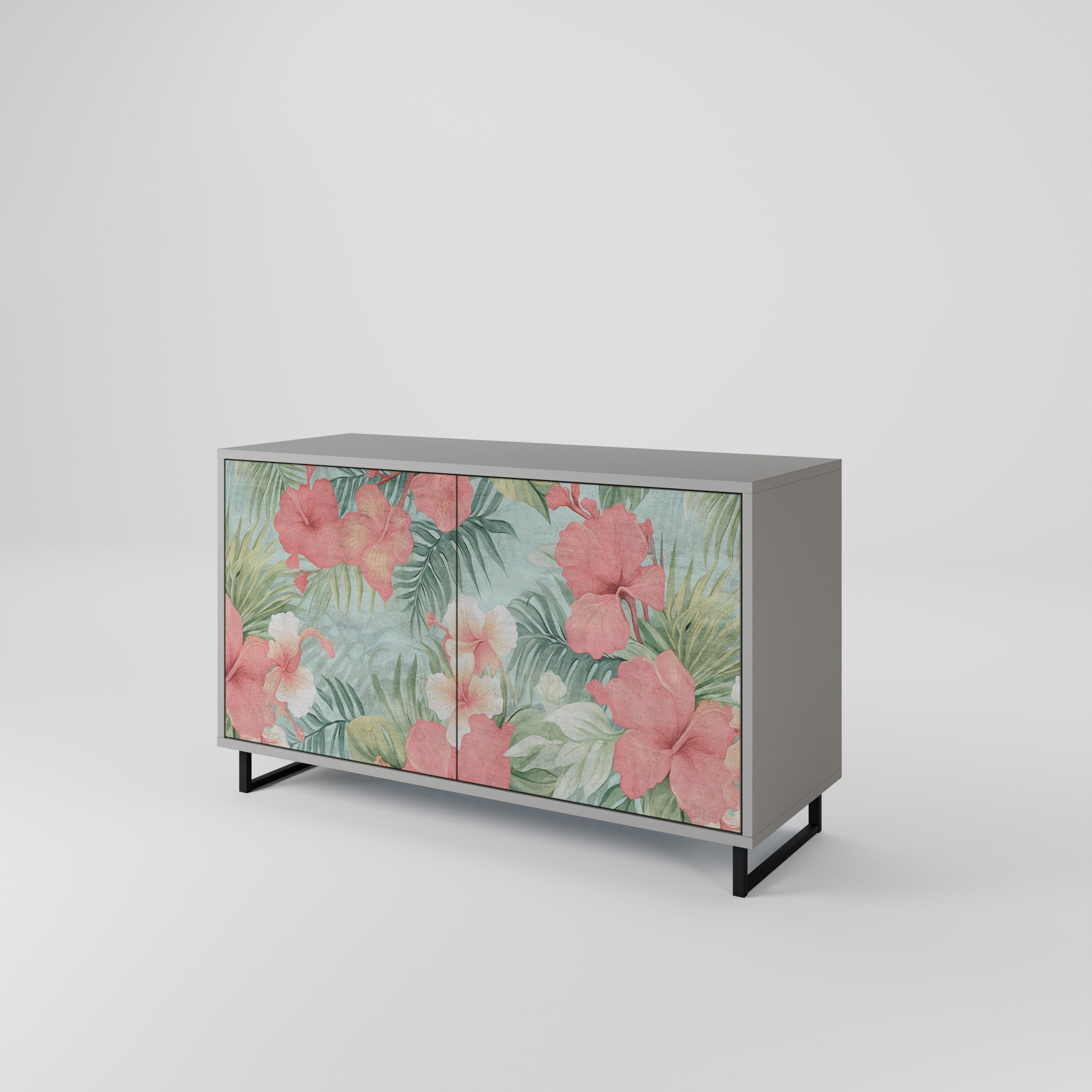HAWAIIAN SPIRIT Sideboard mit 2 Türen in Grau
