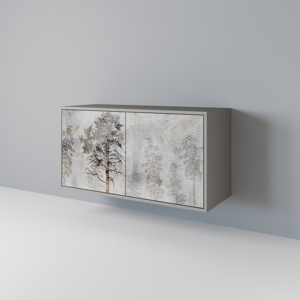 FADE IN THE TREES Sideboard mit 2 Türen in Grau