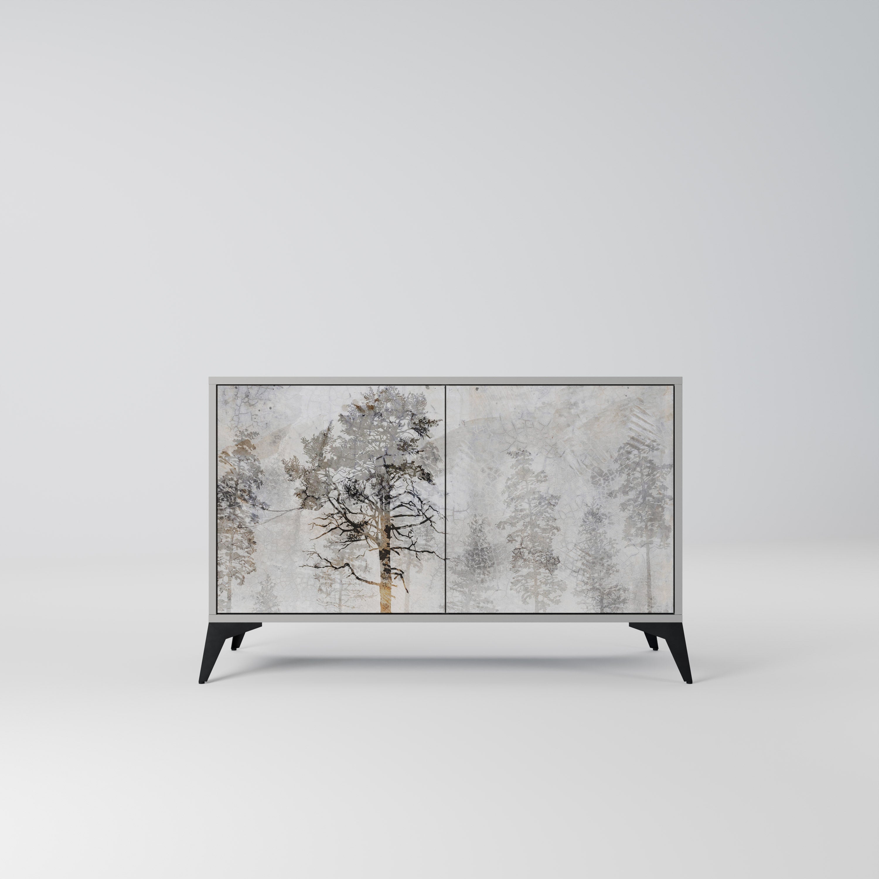 FADE IN THE TREES Sideboard mit 2 Türen in Grau