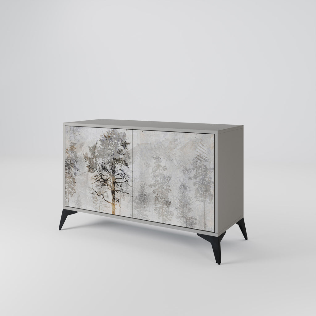 FADE IN THE TREES Sideboard mit 2 Türen in Grau