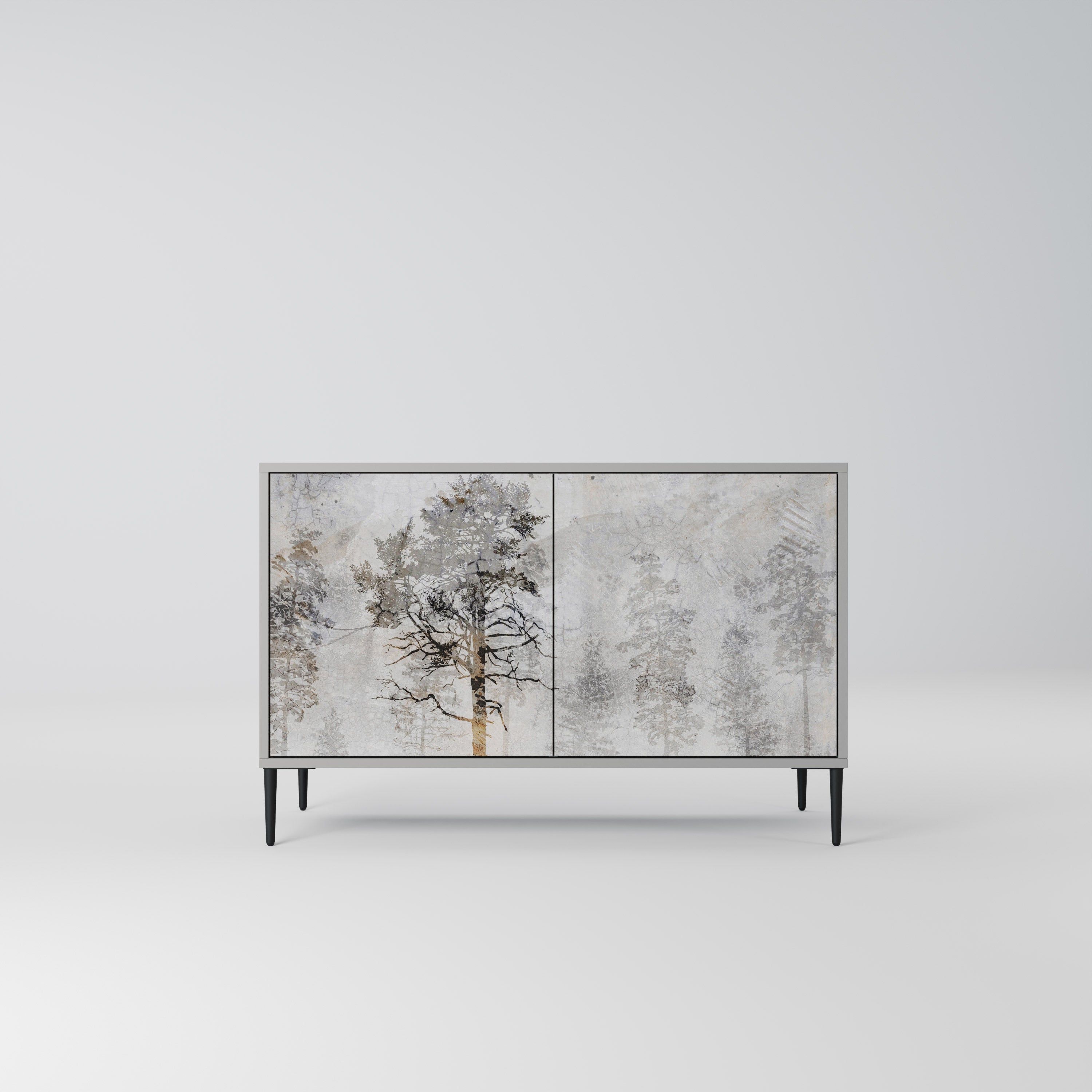 FADE IN THE TREES Sideboard mit 2 Türen in Grau