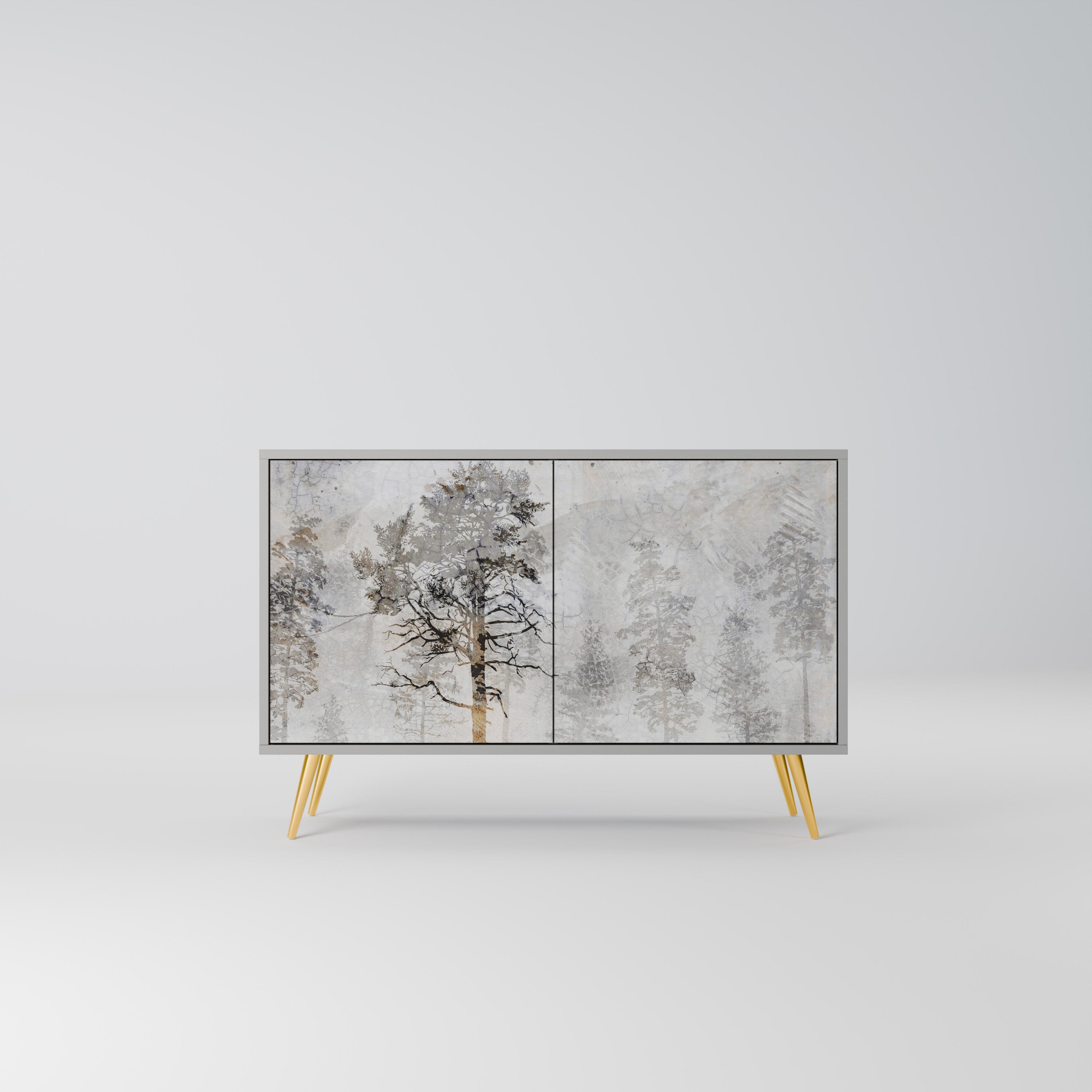 FADE IN THE TREES Sideboard mit 2 Türen in Grau