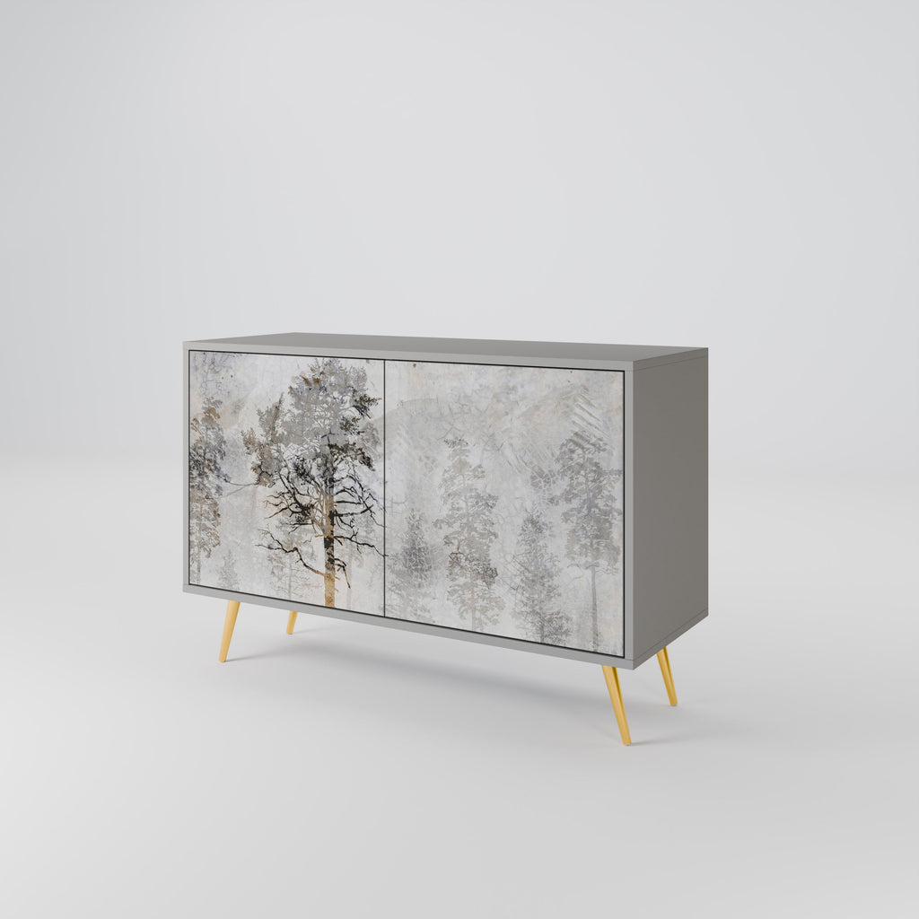 FADE IN THE TREES Sideboard mit 2 Türen in Grau
