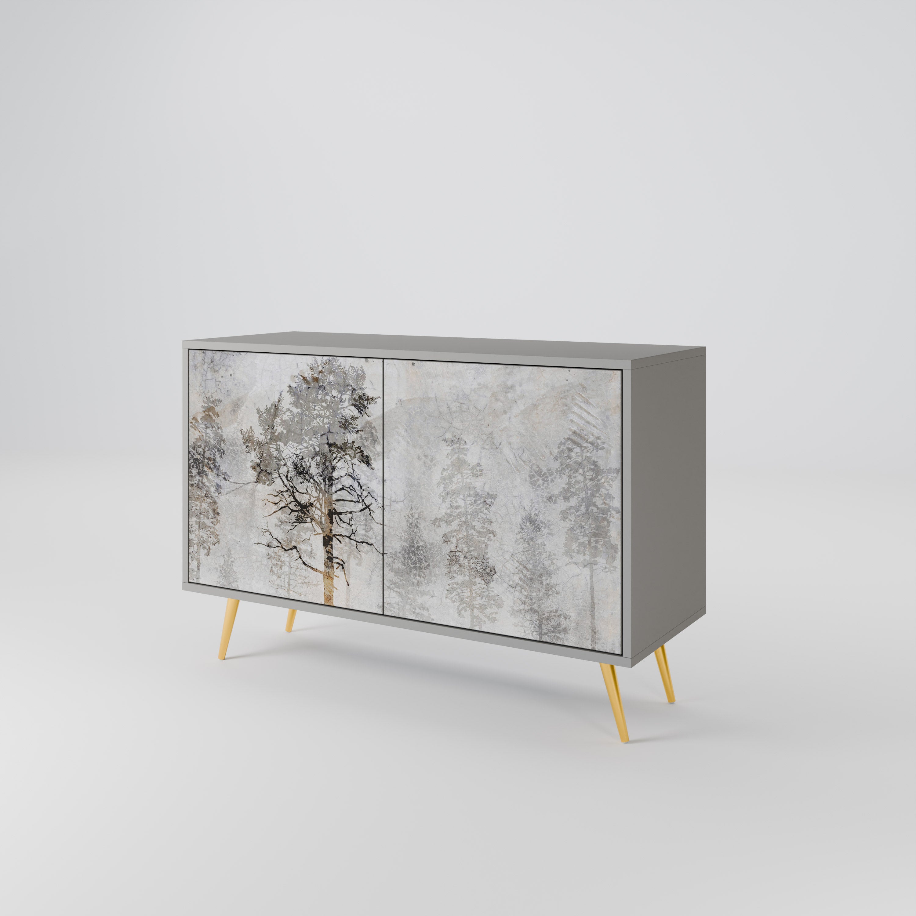 FADE IN THE TREES Sideboard mit 2 Türen in Grau
