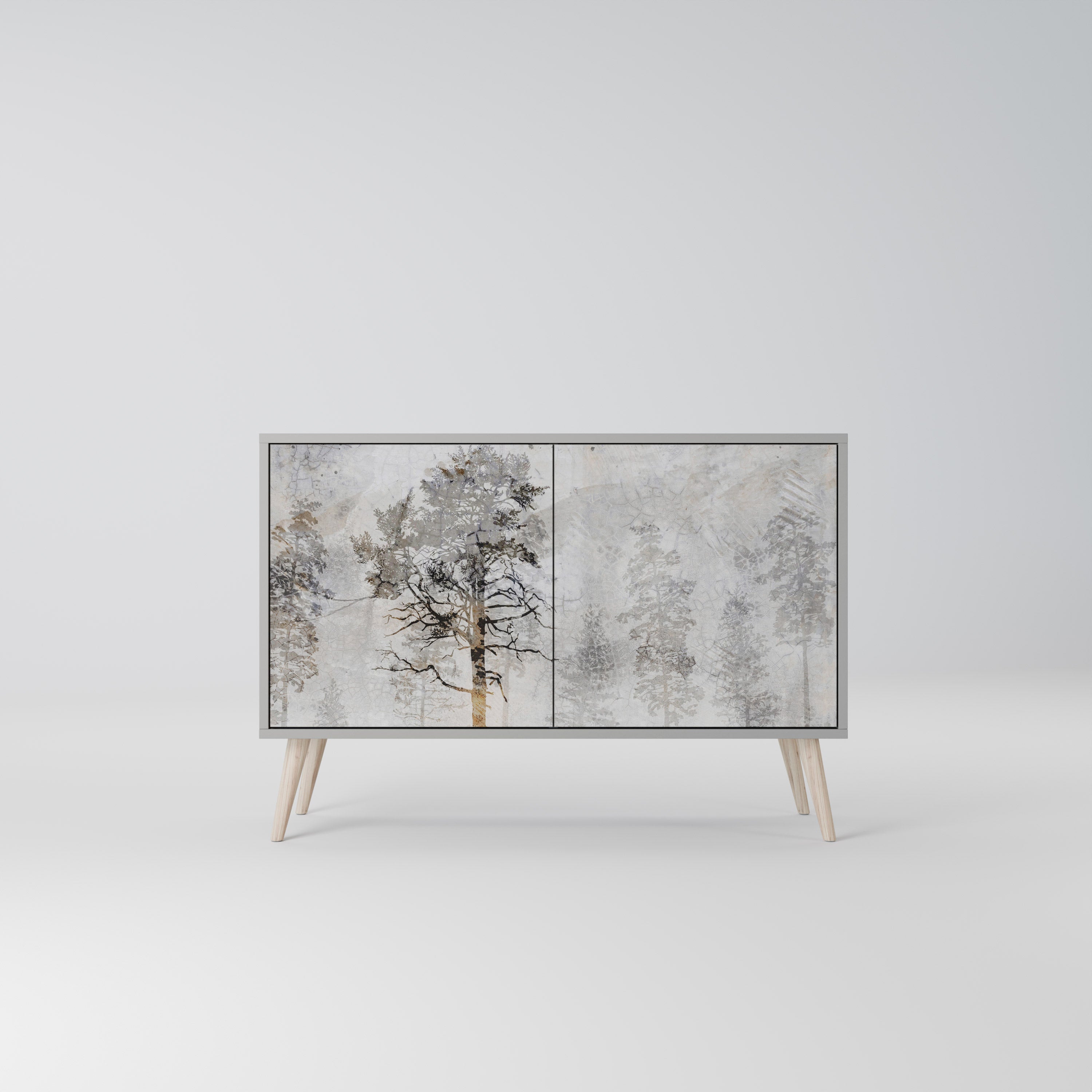 FADE IN THE TREES Sideboard mit 2 Türen in Grau